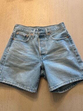 Levi's Light Blue Denim Jean Shorts